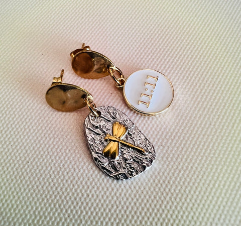 Brincos 11:11 & libelinha PAMPA MIA ®