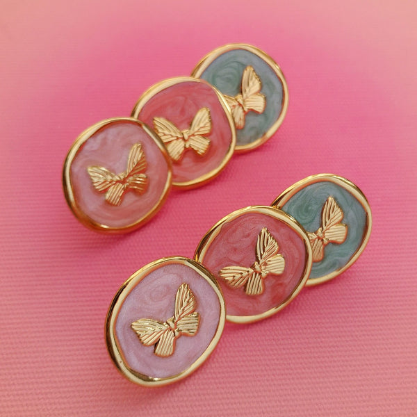 Brincos borboletas pastel PAMPA MIA ®