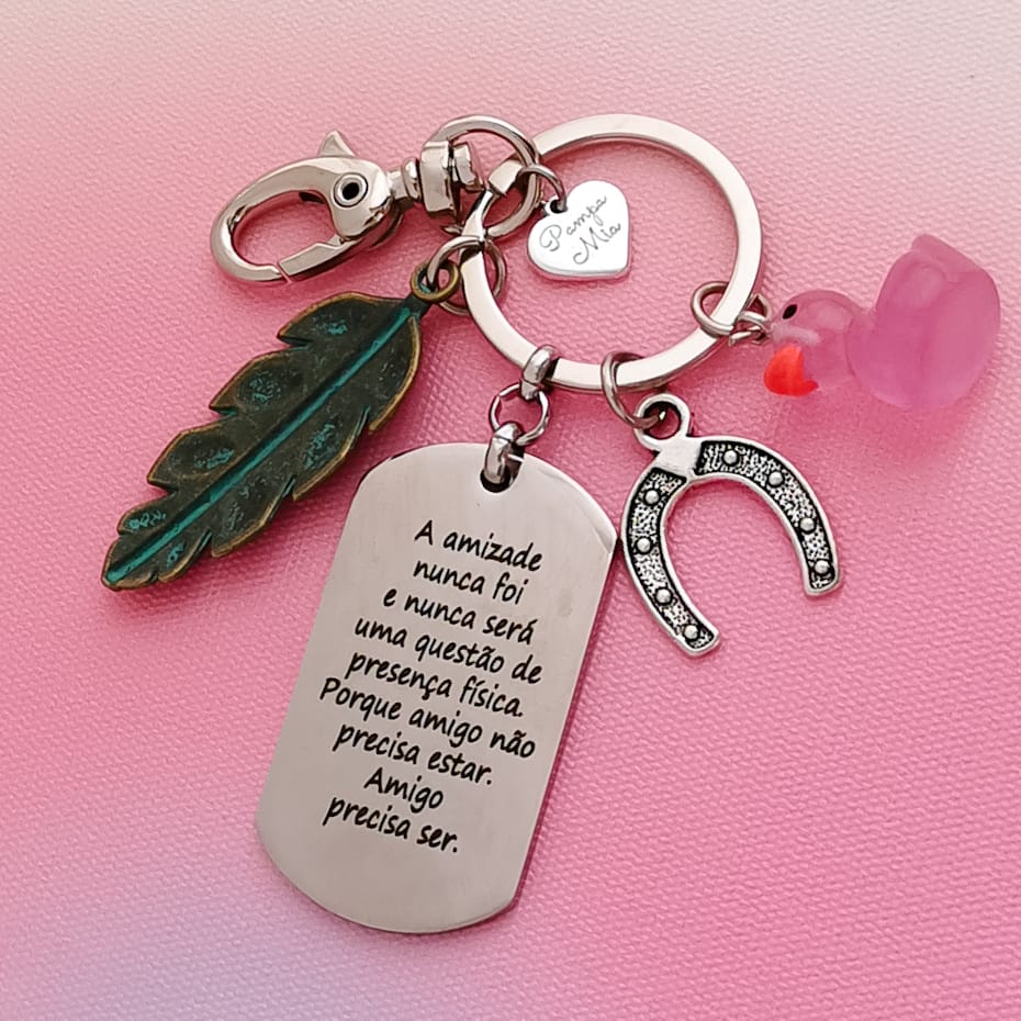 Porta chaves Amizade presença física PAMPA MIA ®