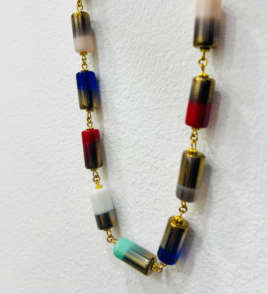 Fio pedras vidro duas cores PAMPA MIA ®