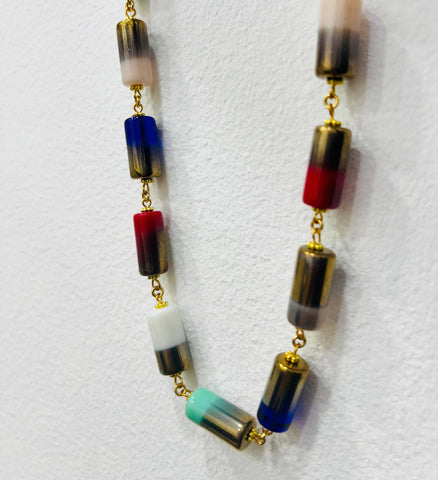 Fio pedras vidro duas cores PAMPA MIA ®