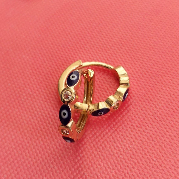 Argolas douradas olho turco PAMPA MIA ®