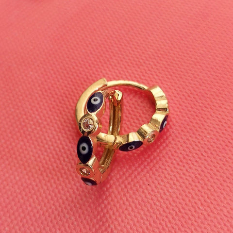 Argolas douradas olho turco PAMPA MIA ®