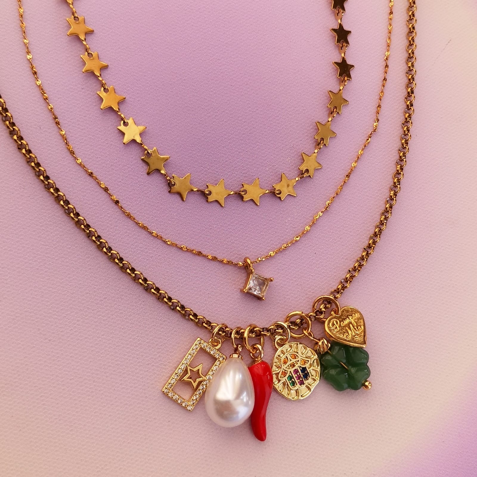 Fio estrelinhas/fio brilhante/fio amuletos PAMPA MIA ®