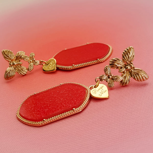 Brincos dupla borboleta PAMPA MIA ®