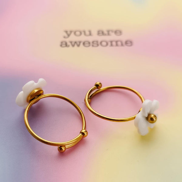 Anel flor madrepérola PAMPA MIA ®