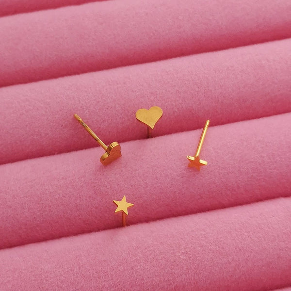 Brincos Estrelas & Corações PAMPA MIA ®