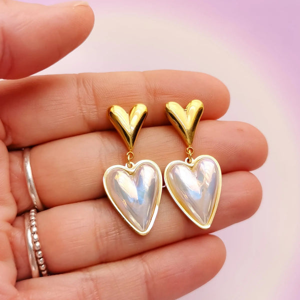 Brincos duplo coração PAMPA MIA ®