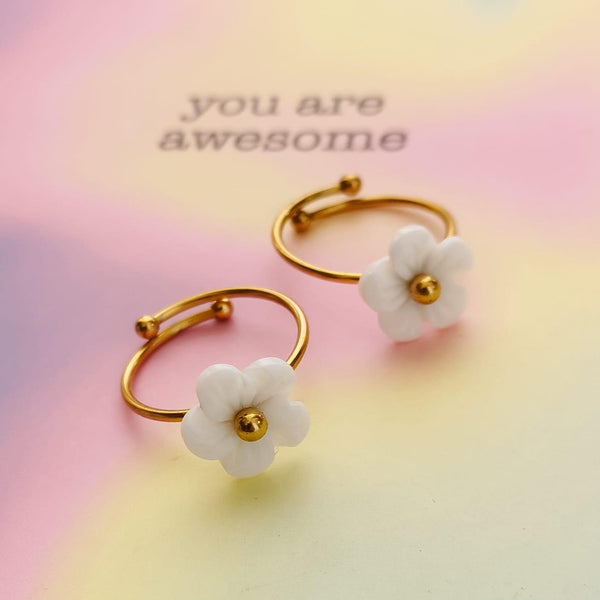 Anel flor madrepérola PAMPA MIA ®