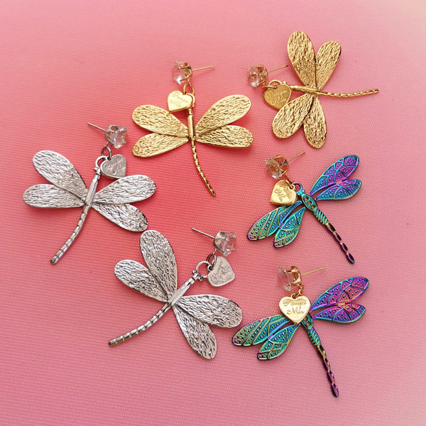 Brincos libelinhas 3 cores PAMPA MIA ®