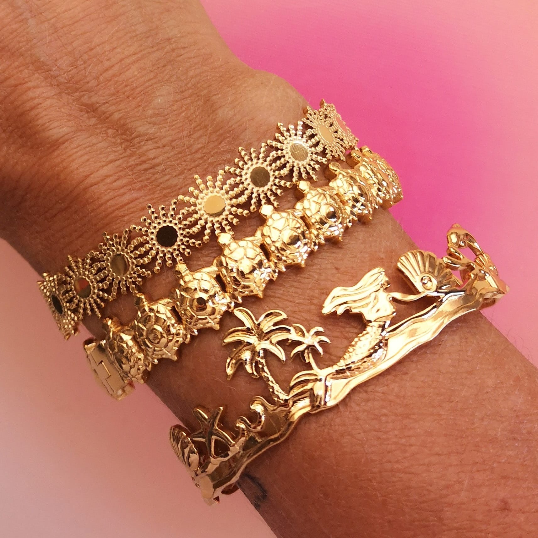 Pulseiras praia, tartarugas e sol PAMPA MIA ®