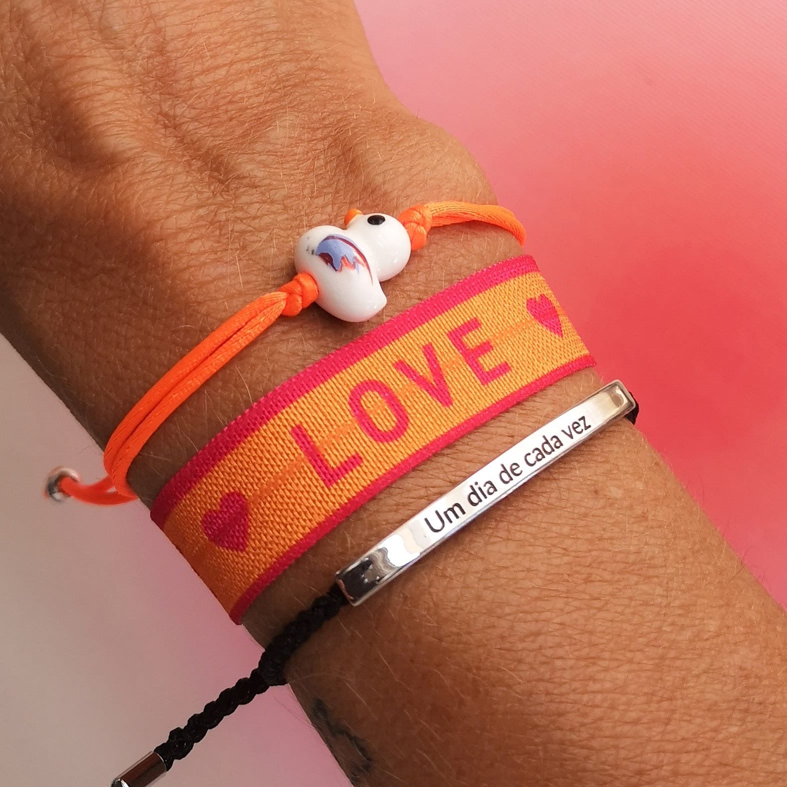 Pulseira Love/pulseira patinho/pulseira um dia de cada vez PAMPA MIA ®