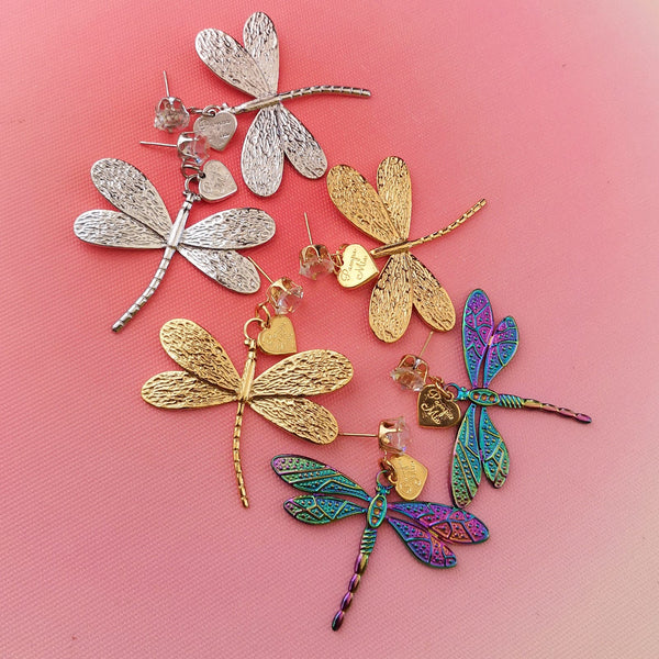 Brincos libelinhas 3 cores PAMPA MIA ®