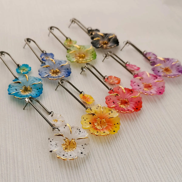 Brincos Dupla Flor PAMPA MIA ®