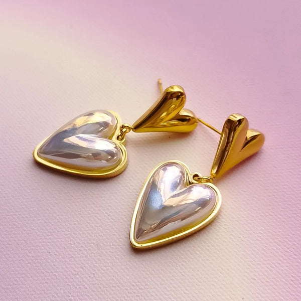 Brincos duplo coração PAMPA MIA ®