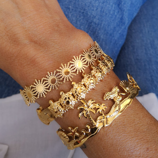 Pulseiras praia, tartarugas e sol PAMPA MIA ®