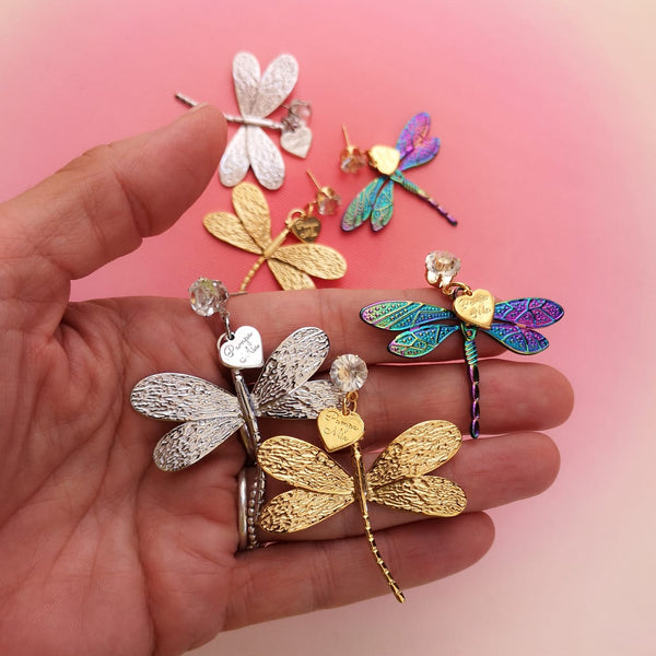 Brincos libelinhas 3 cores PAMPA MIA ®