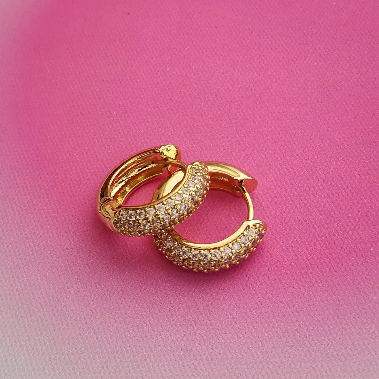 Brincos argolas zirconias PAMPA MIA ®