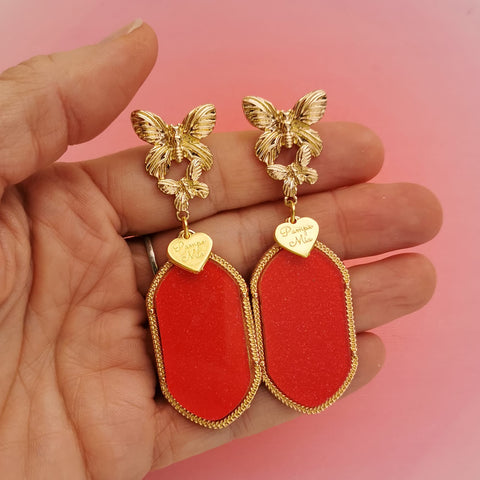 Brincos dupla borboleta PAMPA MIA ®