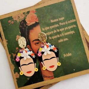Brincos Frida & Flor Branca