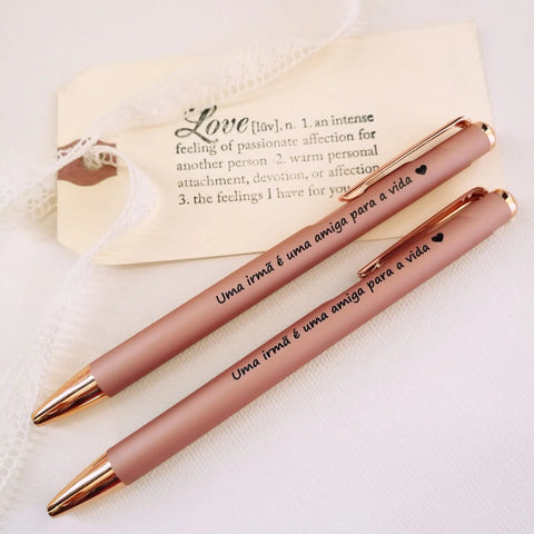 Caneta "Uma irmã é uma amiga para a vida ♡"